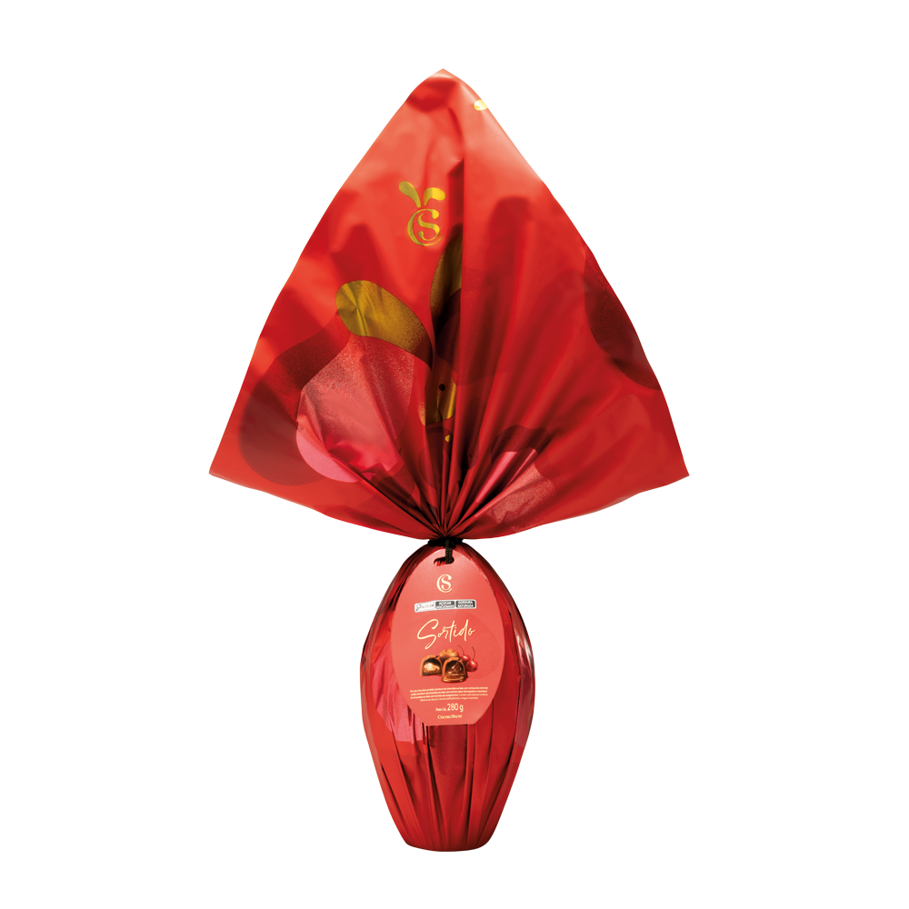 Ovo de Páscoa Clássicos ao Leite com Bombons 280g