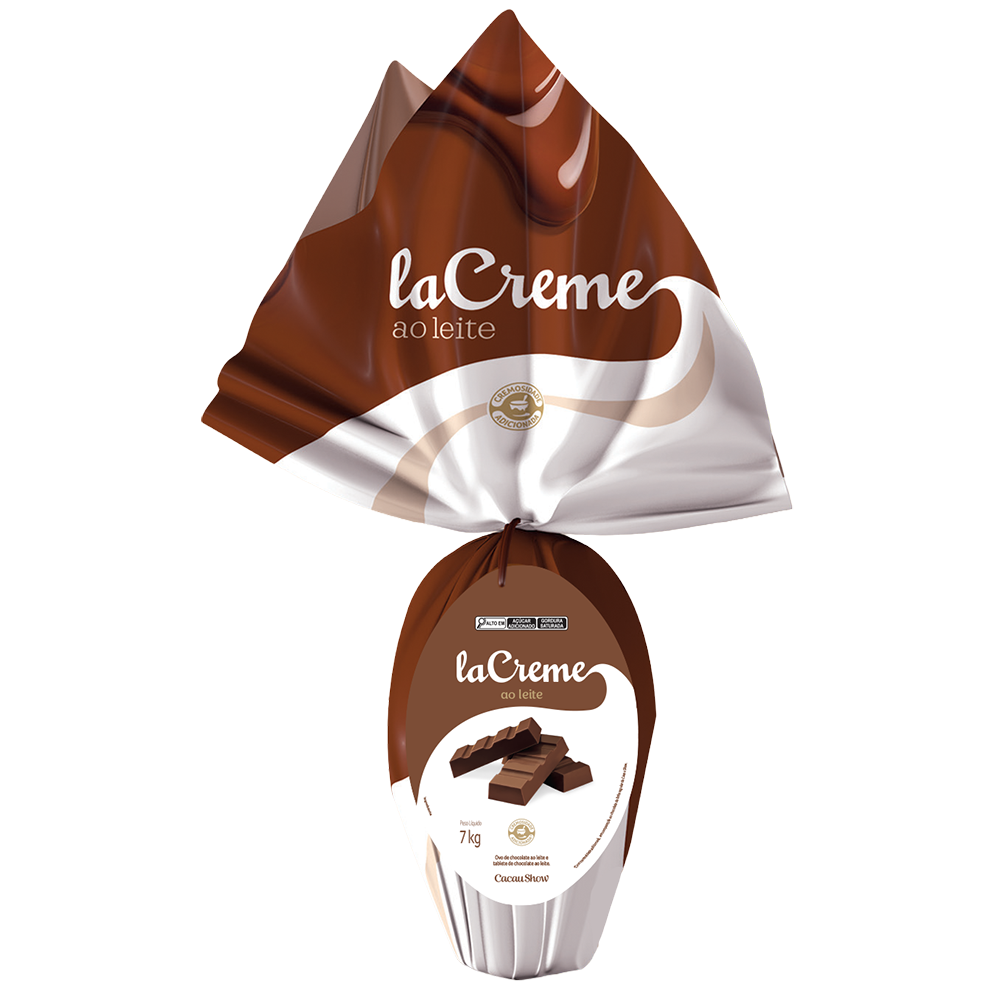 Ovo de Páscoa laCreme ao Leite 7kg
