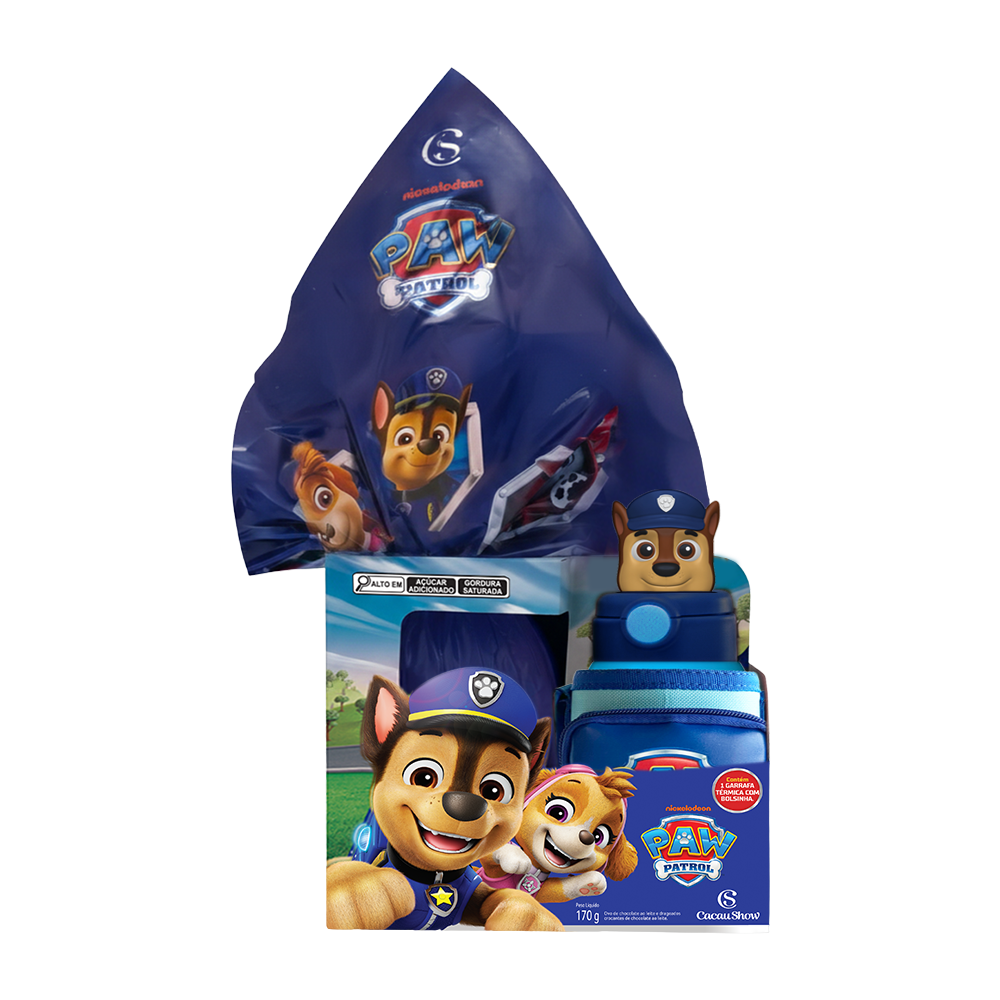 Ovo de Páscoa Patrulha Canina Garrafa Chase 170g - 1